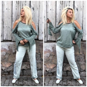 Soft Pastel Green Satin Silk Sweatpant,Cotton Trousers,Women&#39;s Joggers Sweatpants,Track Pants,Pocket Elastic Waistband Pants,Striped Sides