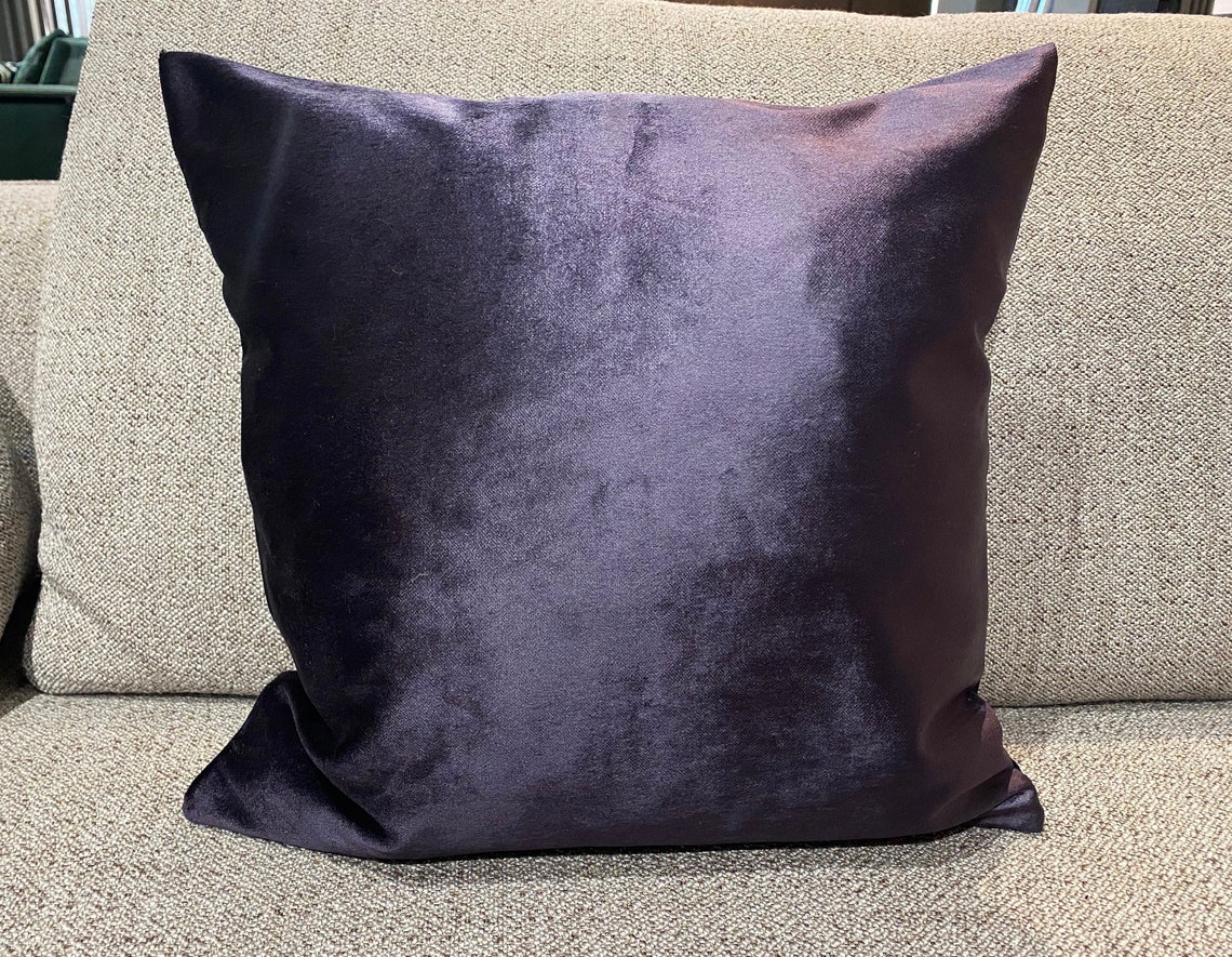 Pillow Covers Cushion Cover Plum Velvet Pillow Cover Plum Etsy