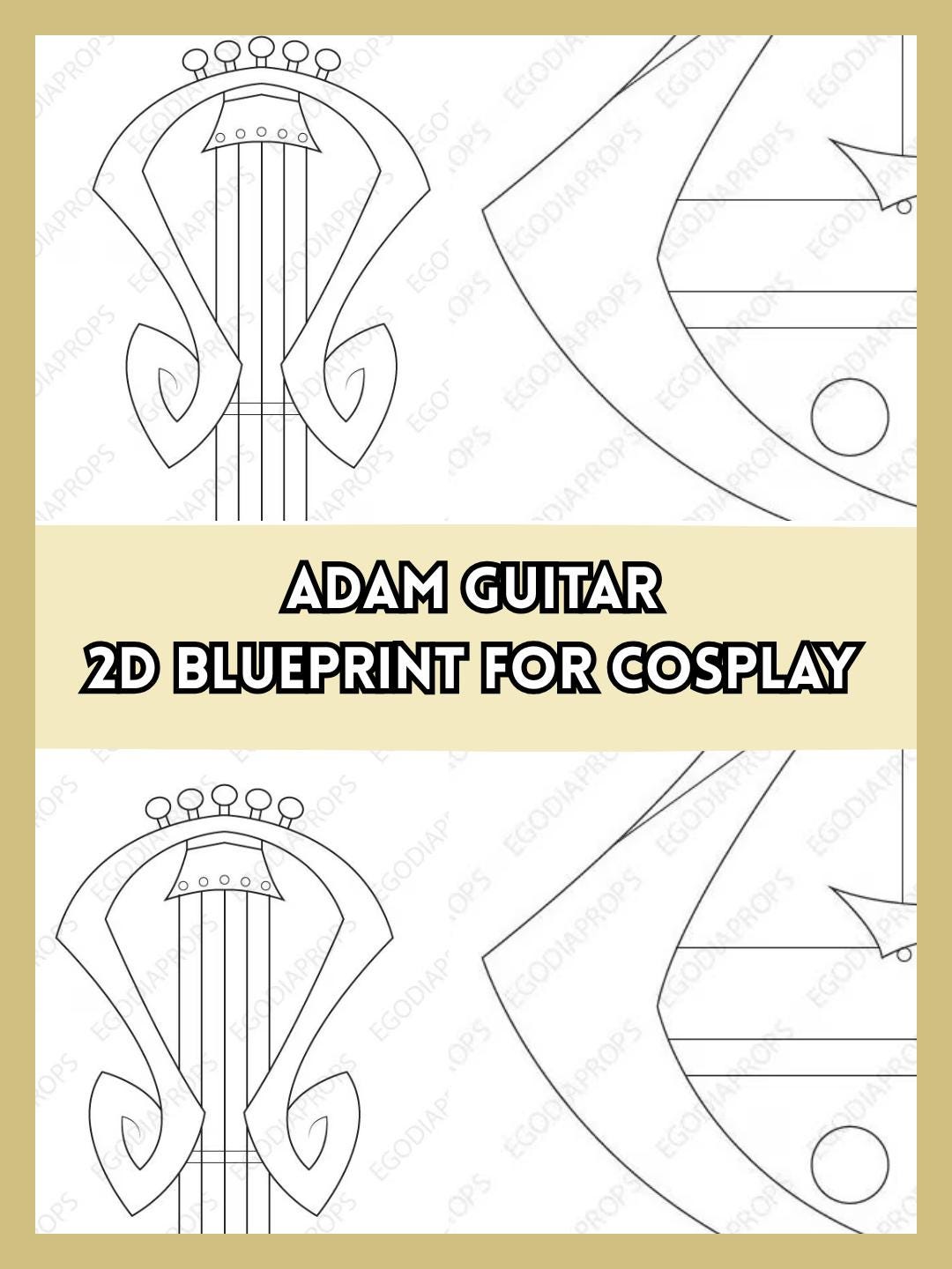 Adam hazbin hotel guitar - Etsy 日本