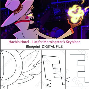 Hazbin Hotel - Keyblade di Lucifer Morningstar - PDF progetto per cosplay