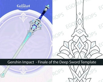 Genshin Impact Finale of the Deep Sword - Blueprint for cosplay