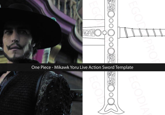 How To Make - ONE PIECE MIHAWK SWORD YORU AT HOME🔥