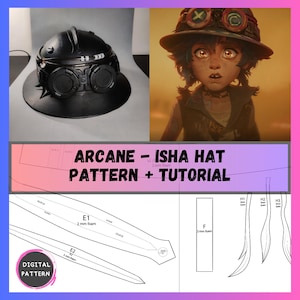 Arcane 2 - Cappello Isha per Cosplay - MODELLO + TUTORIAL