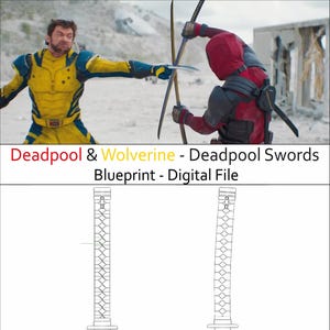 Deadpool e Wolverine - Progetto spada Deadpool - PDF per cosplay