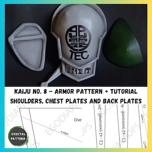 Kaiju n. 8 - Tuta da difesa - Spalle, piastre posteriori e piastre toraciche MODELLO + TUTORIAL