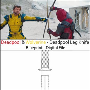 Deadpool e Wolverine - Progetto coltello gamba Deadpool - PDF per cosplay