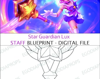 Plan du personnel Star Guardian Lux pour le cosplay