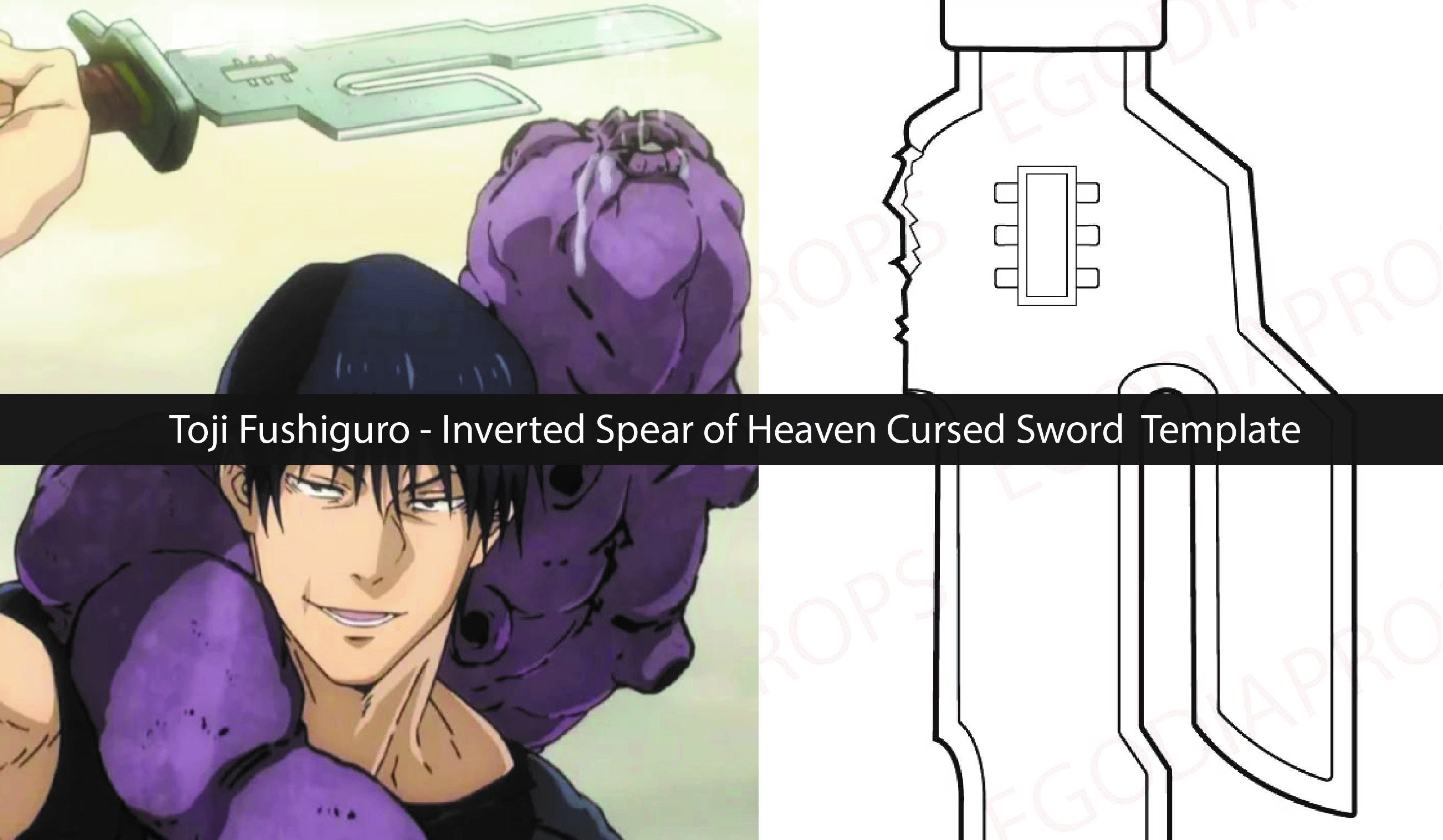 ONE PIECE】Mihawk's Knife Tutorial with Template - [How to make cosplay  knife] 