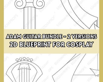 Inspired chitarra Adam (bundle) - PDF progetto per cosplay