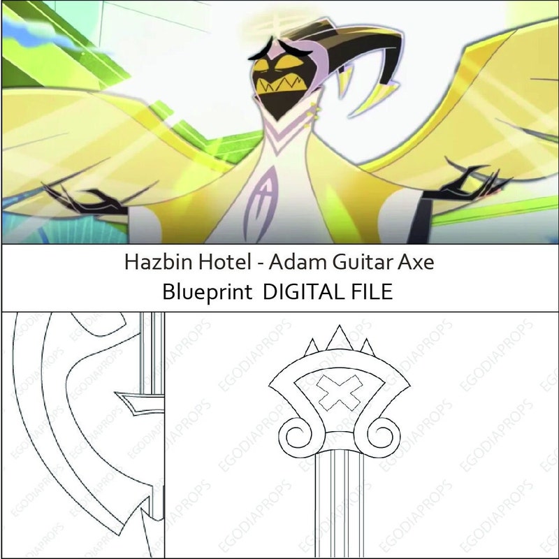 Adam Mask Pattern Hazbin Hotel Adam Mask - Etsy