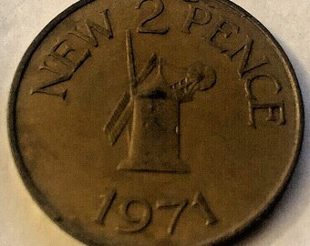 1971 - 2p two pence "new pence" coin rare original coin - free uk shipping