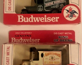 2 x lledo budweiser promo die cast models bundle metal vintage collectables