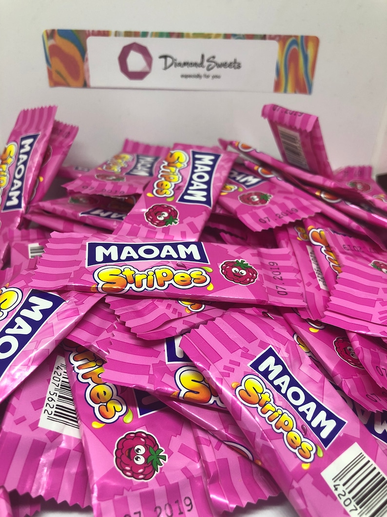 100 x Haribo Maoam Stripes by Diamond Sweets Choose Your Own Flavour, Strawberry, Raspberry, Orange, Apple, Cherry or Random Mix image 6