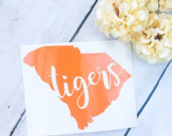 Clemson Tiger's Decal | Tiger's Decal | Clemson Tiger's | Vinyl Decal | South Carolina | South Carolina Decal | Car Decal | Football Season
