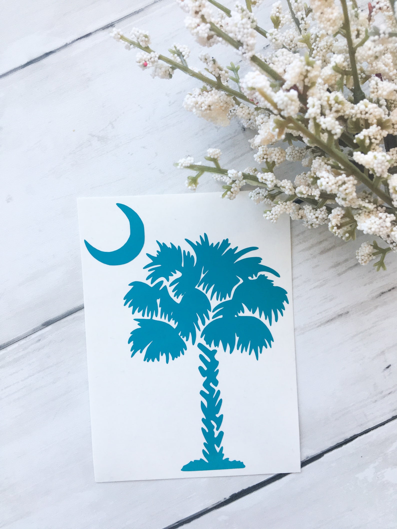 Palmetto Tree Decal Palmetto Tree South Carolina Etsy