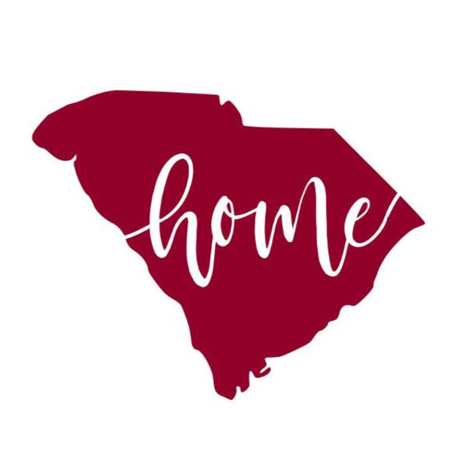 South Carolina Home Decal South Carolina Vinyl Decal State | Etsy