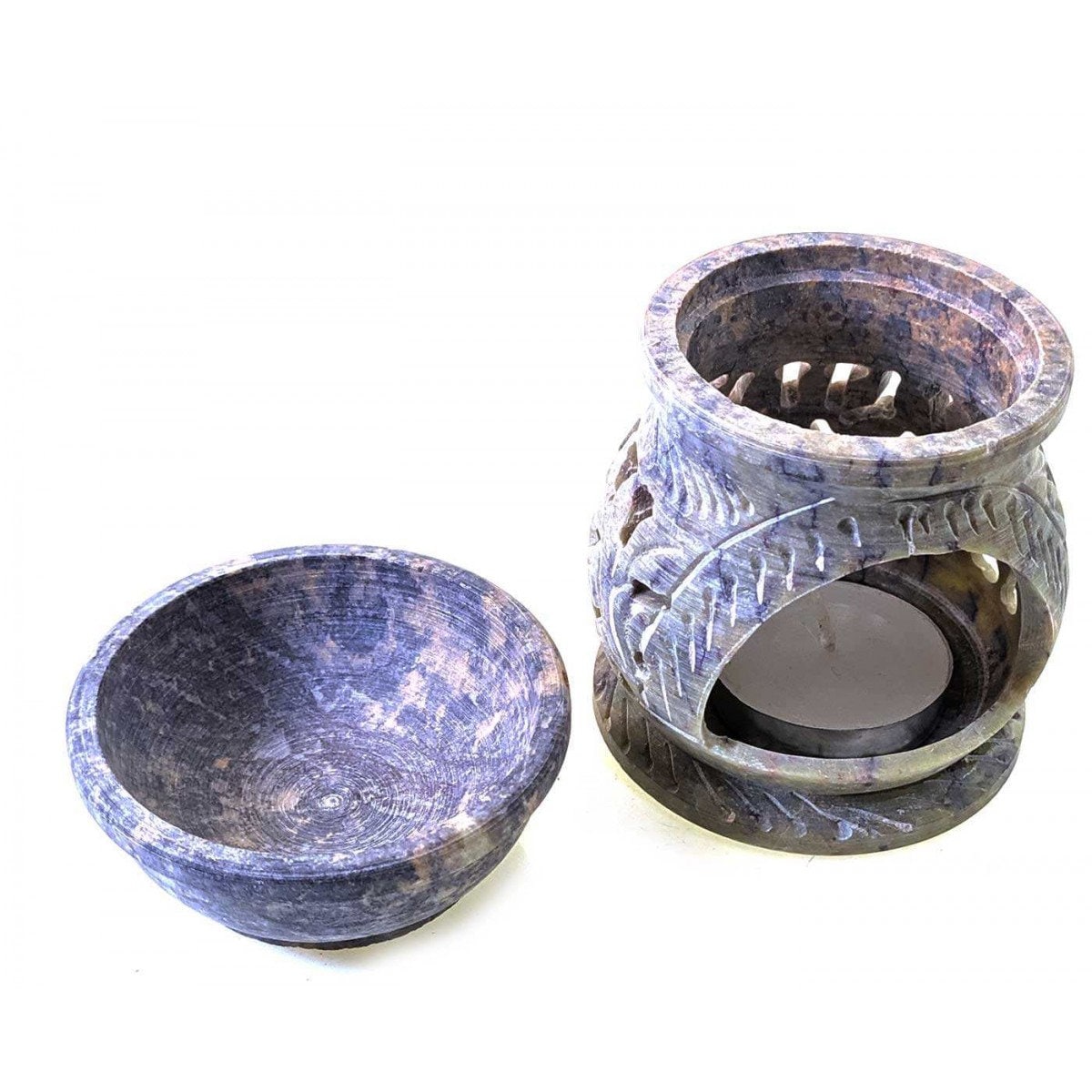 Oil Burner from Soapstone Candle Aromatherapy Essential Wax Etsy