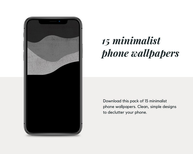 15 Minimalist Phone Wallpapers | iPhone • Android - Etsy