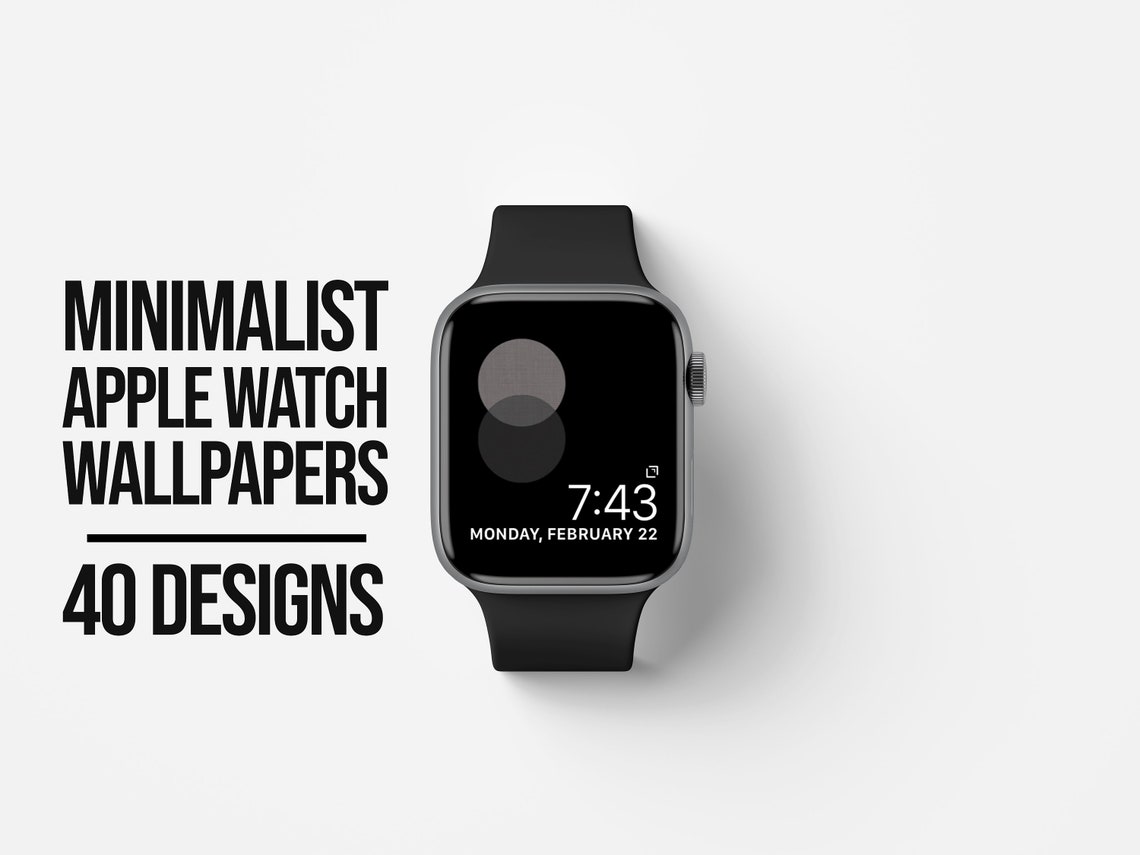 Minimalist Apple Watch Wallpapers Includes 40 Designs Etsy