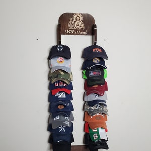 Custom Cap Rack for 20 Caps,hat Rack, Engraved 3D Cap Rack, Personalize ...