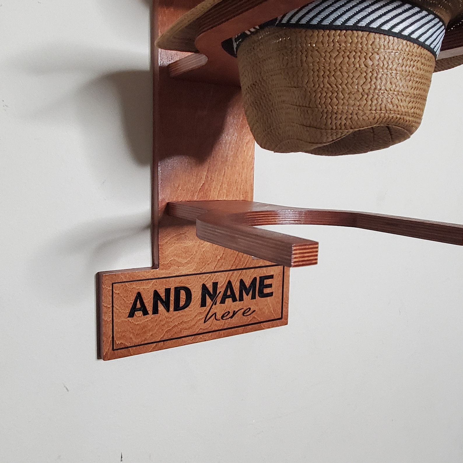 Hat Rack custom Hat Rack Personalize Hat Rack Cowboys Hat Etsy