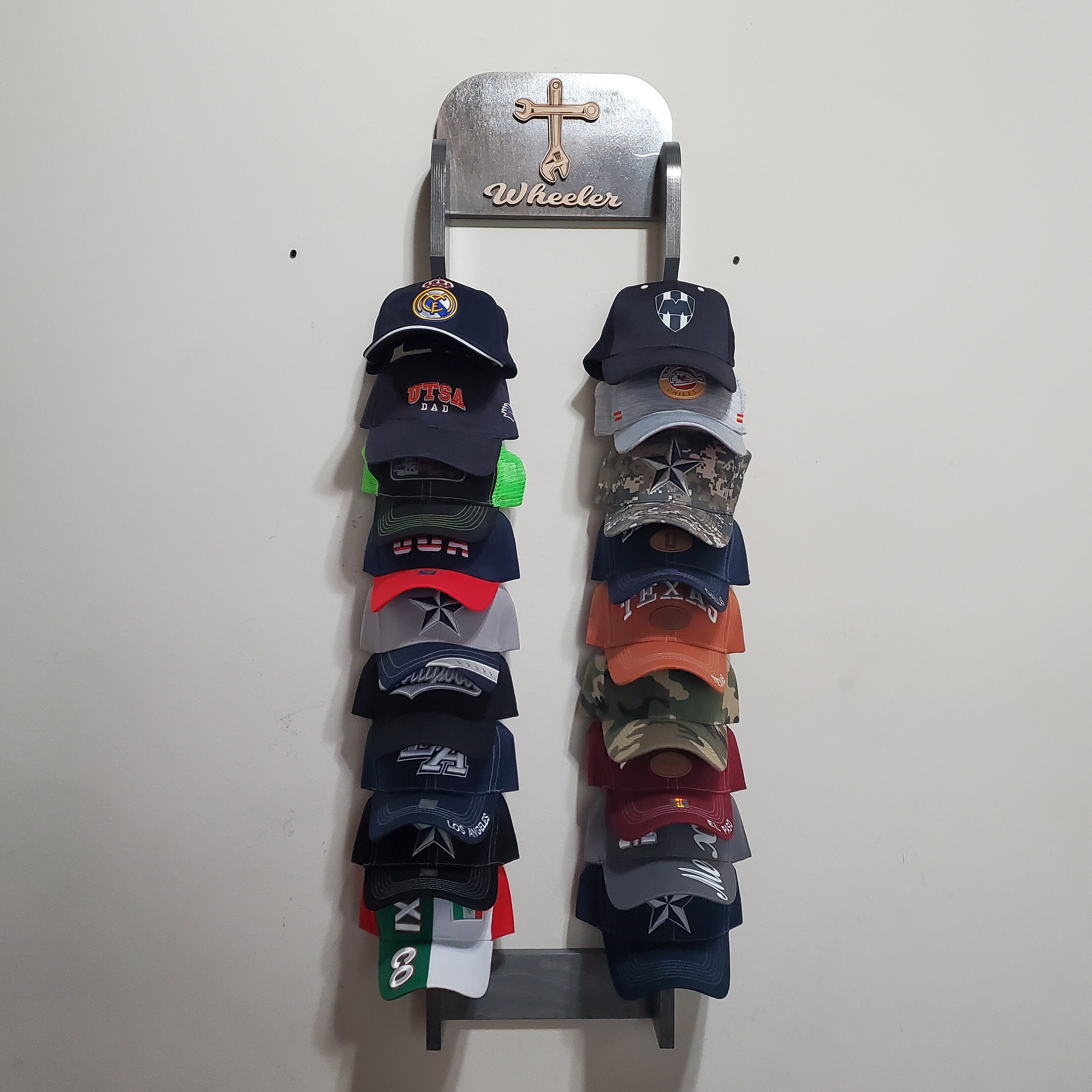 Cap Rack Drawong Personalized Cap Rack, Holds 20 Baseball Caps, Wall Decor - Etsy