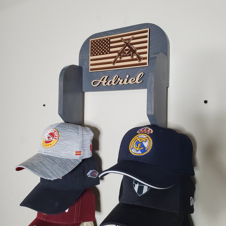 Baseball Cap Rack Desktop Personalized Baseball Cap Rack, Custom Hat Organizer - Etsy