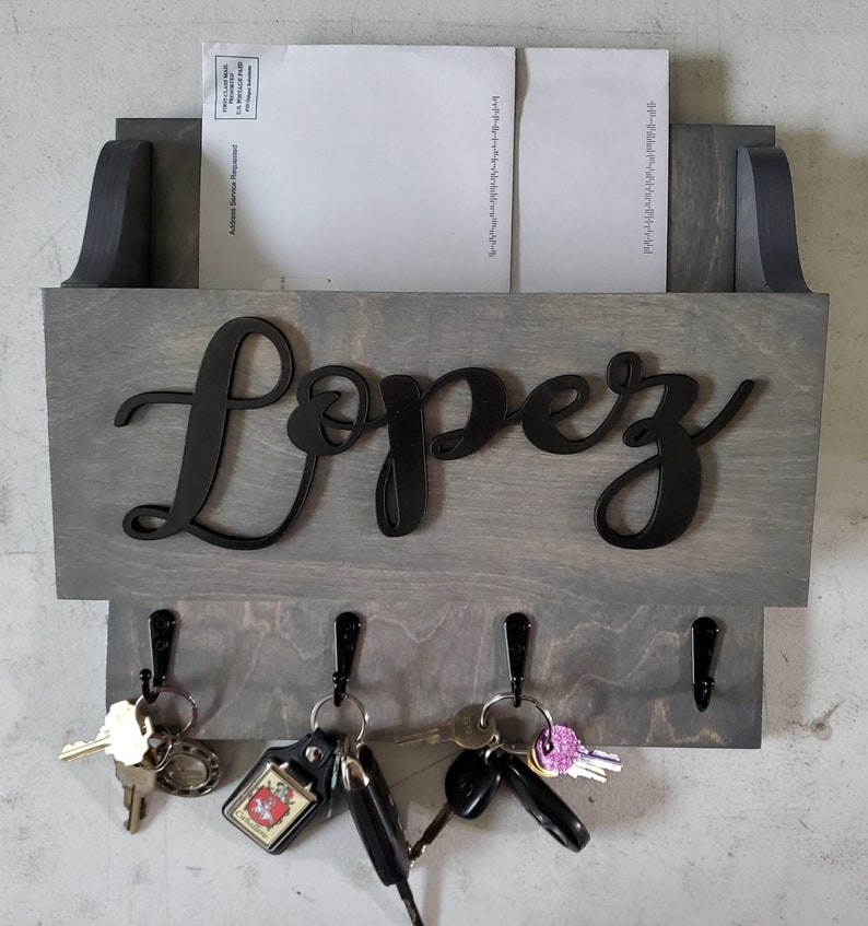 Key Holder Mailbox Indoor Mailbox Mailbox Key Holder Etsy