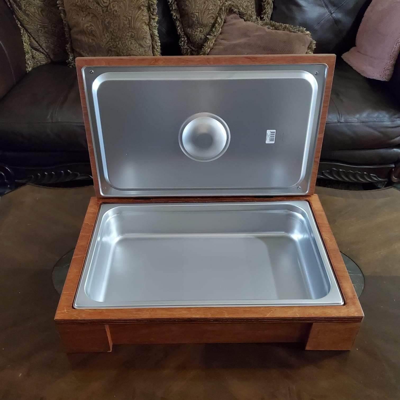 Custom Meat Box, BBQ Wood Box, Gift for Him, BBQ warmer box, BBQ Accessories, Dads Gift, Christmas Gift, Fathers Day, San Valentine's Day
