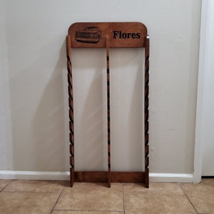 Personalized 30 Cap Rack, Carved Baseball Hat Organizer
