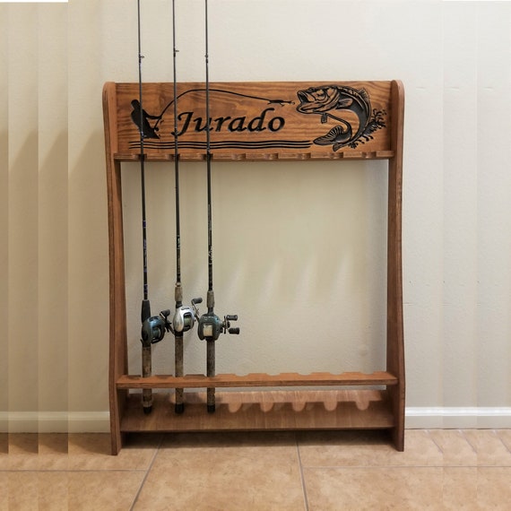 Fishing Rack, Carved Rod Rack, Fishing Pole Holder, Rod Rack, Father's Day,  Gift for Fisherman, Birthday Gift, Sea Racks, Fishing Rod Rack -  UK