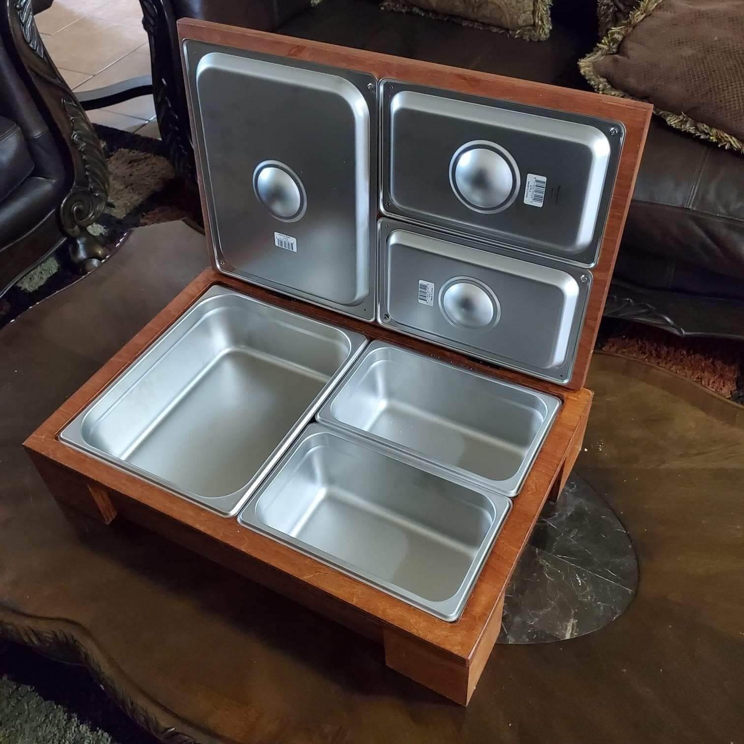 Custom Meat Box, BBQ Wood Box, Gift for Him, BBQ warmer box, BBQ Accessories, Dads Gift, Christmas Gift, Fathers Day, San Valentine's Day