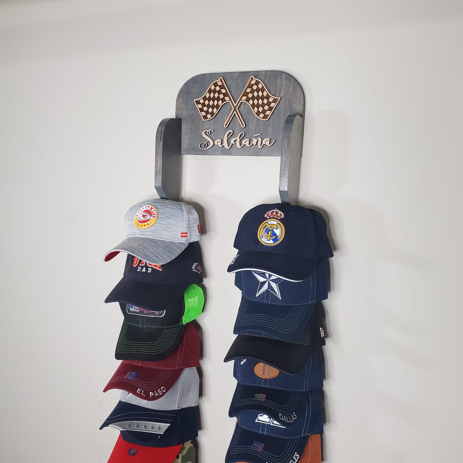 Custom Stocking Cap Rack Personalized Baseball Cap Rack, 20 Caps, Custom Logo - Etsy