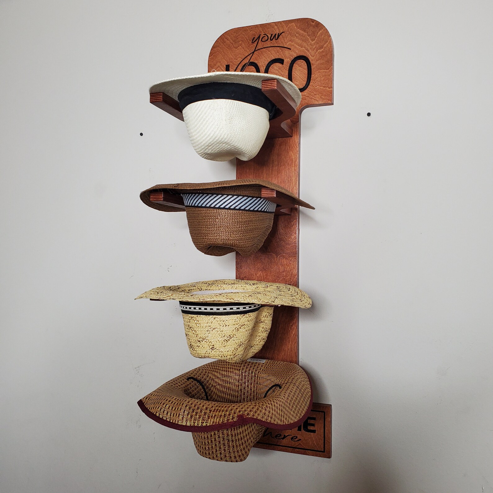 Hat Rack custom Hat Rack Personalize Hat Rack Cowboys Hat Etsy