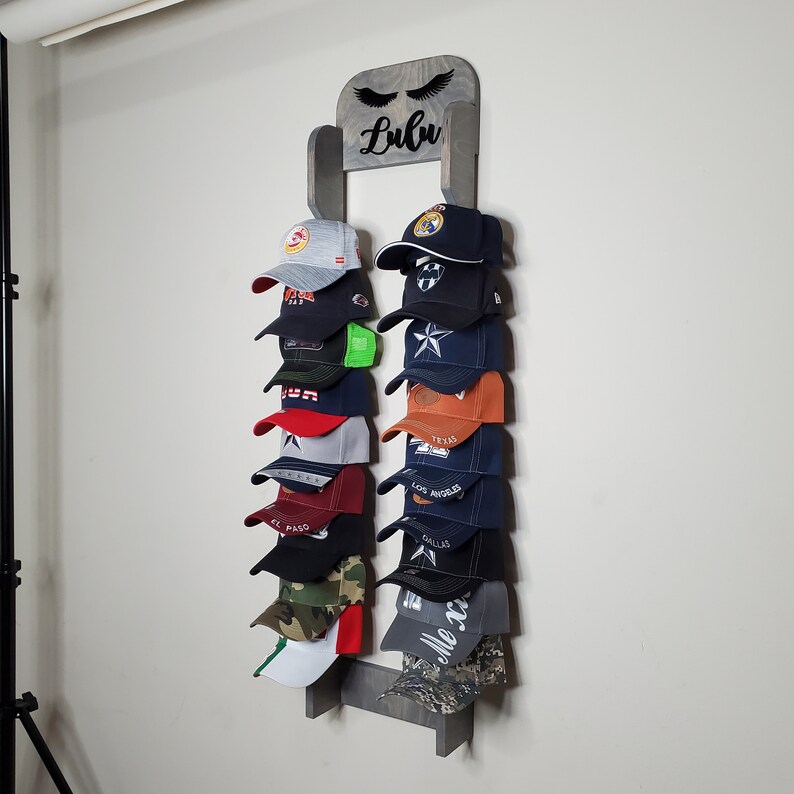 Cap Rack Rack for 20 Caps Custom Cap Rack Cap Rack 3D | Etsy