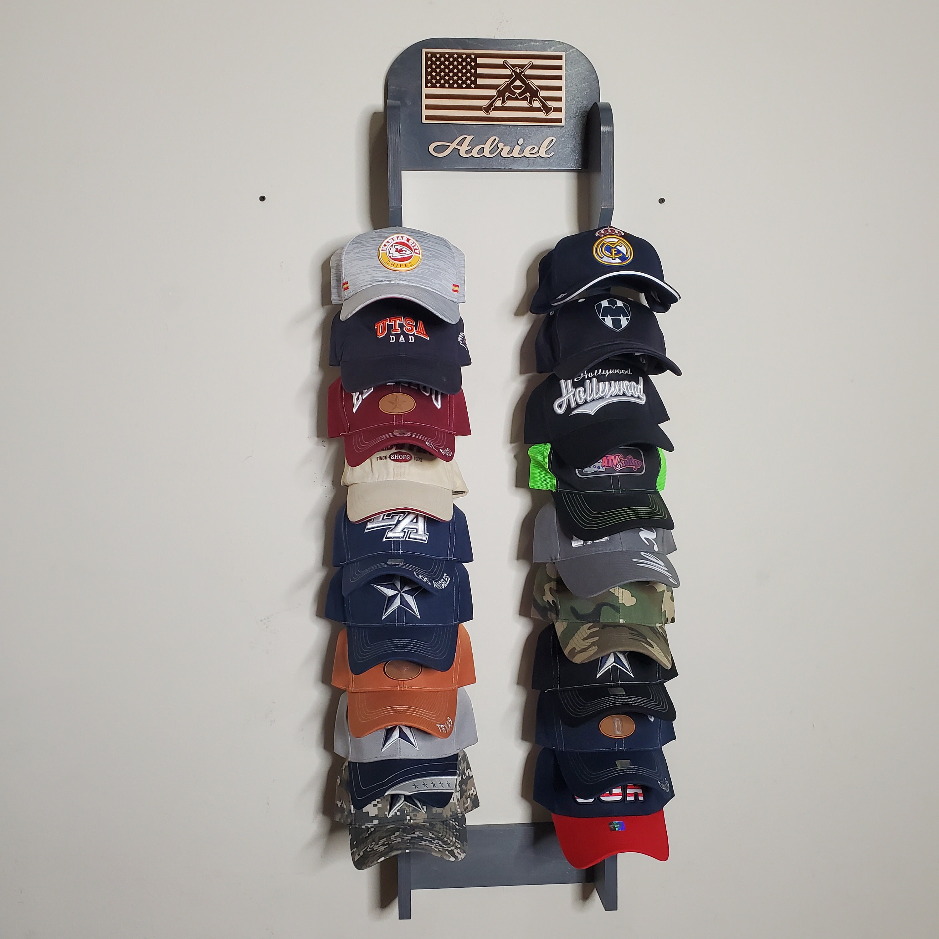 Cap Rack Drawong Personalized Baseball Cap Rack, Custom Hat Organizer - Etsy