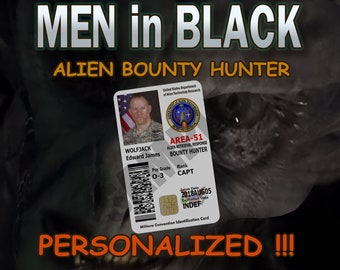 ***VERY RARE*** Movie Prop /"Paranormal Investigator/" Military STYLE ID C.A.C.