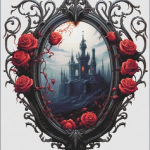 Gothic Mansion - Cross Stitch Pattern