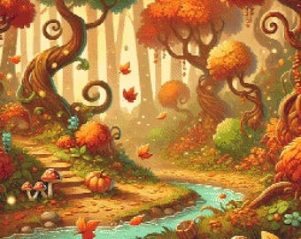 Dreamy Autumn - Cross Stitch Pattern