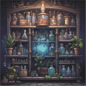 At The Apothecary's - Cross Stitch Pattern