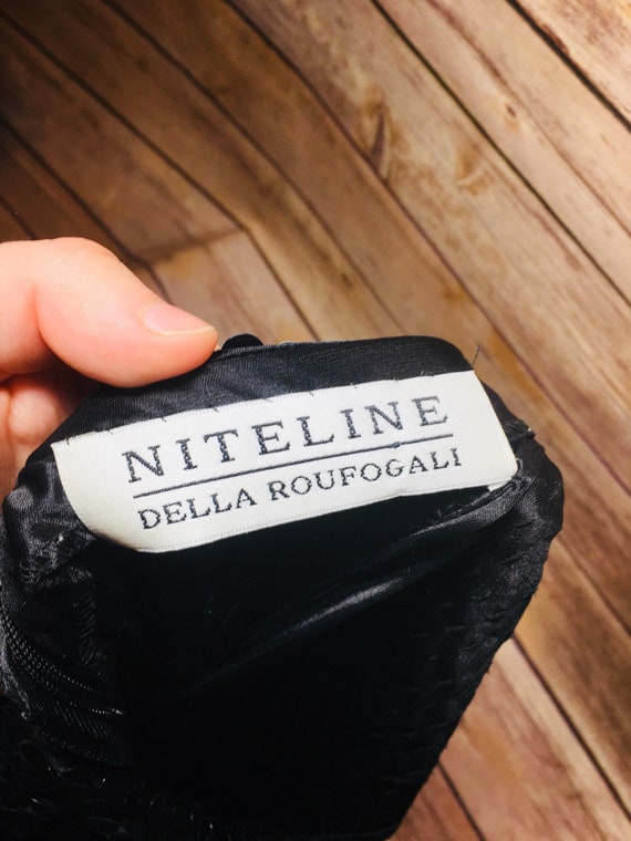 Niteline Della Roufogali Black Sequin Formal Dress - image 4