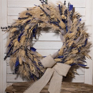 Door Wall Wreath in Boho Country Style
