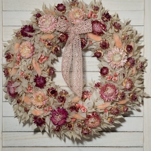 Door Wall Wreath in Boho Country Style