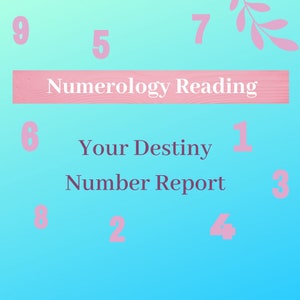 Numerology Report/Destiny Number/Expression Number/Numerology Divination/Numerology Guidance/Numerology Advice