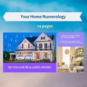 Do You Live In A Lucky House?/Home Numerology Report/Personalized Numerology/Home Numerology/Spiritual Numbers/Personalized Home Report