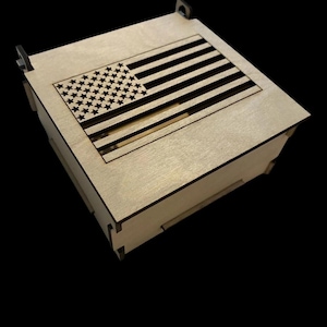 Wooden Flag box