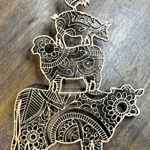 Stacked Farm Animals