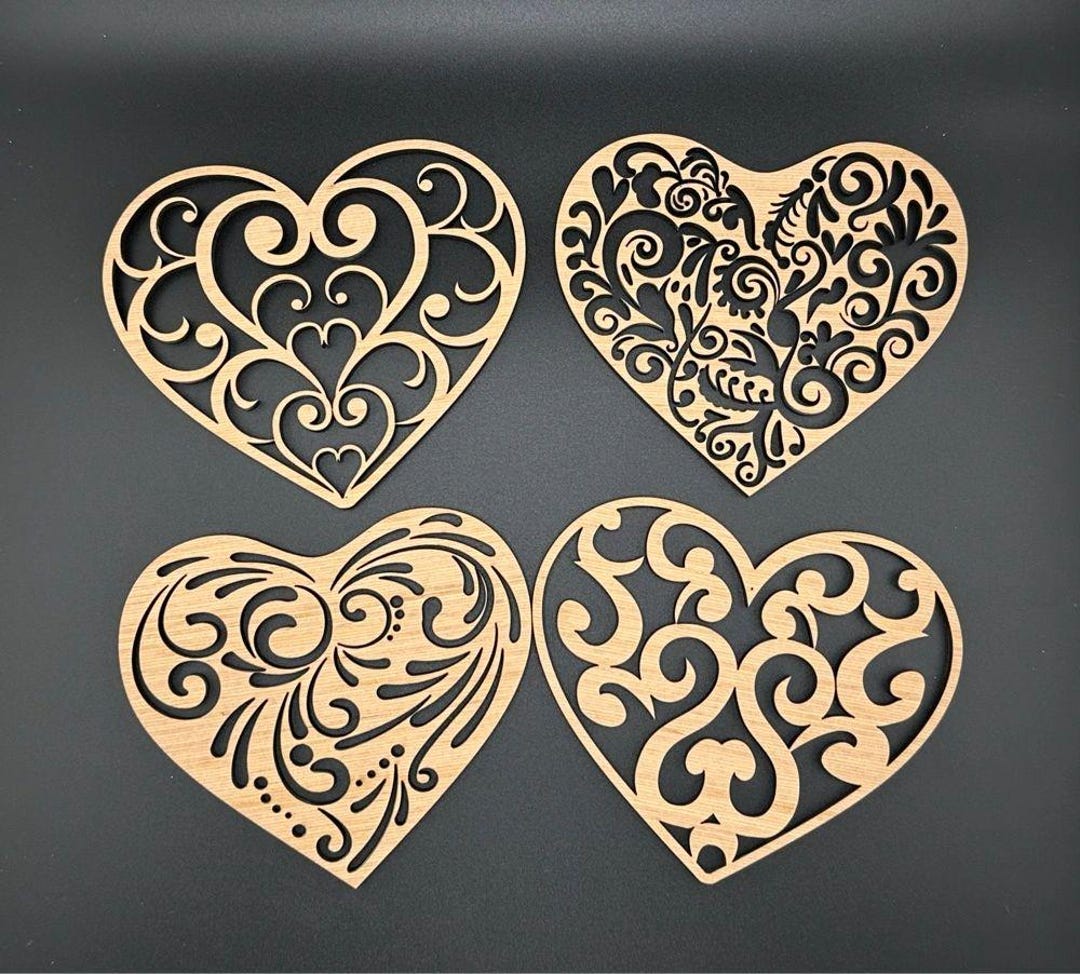 Timant Heart Set Heart Set - Etsy