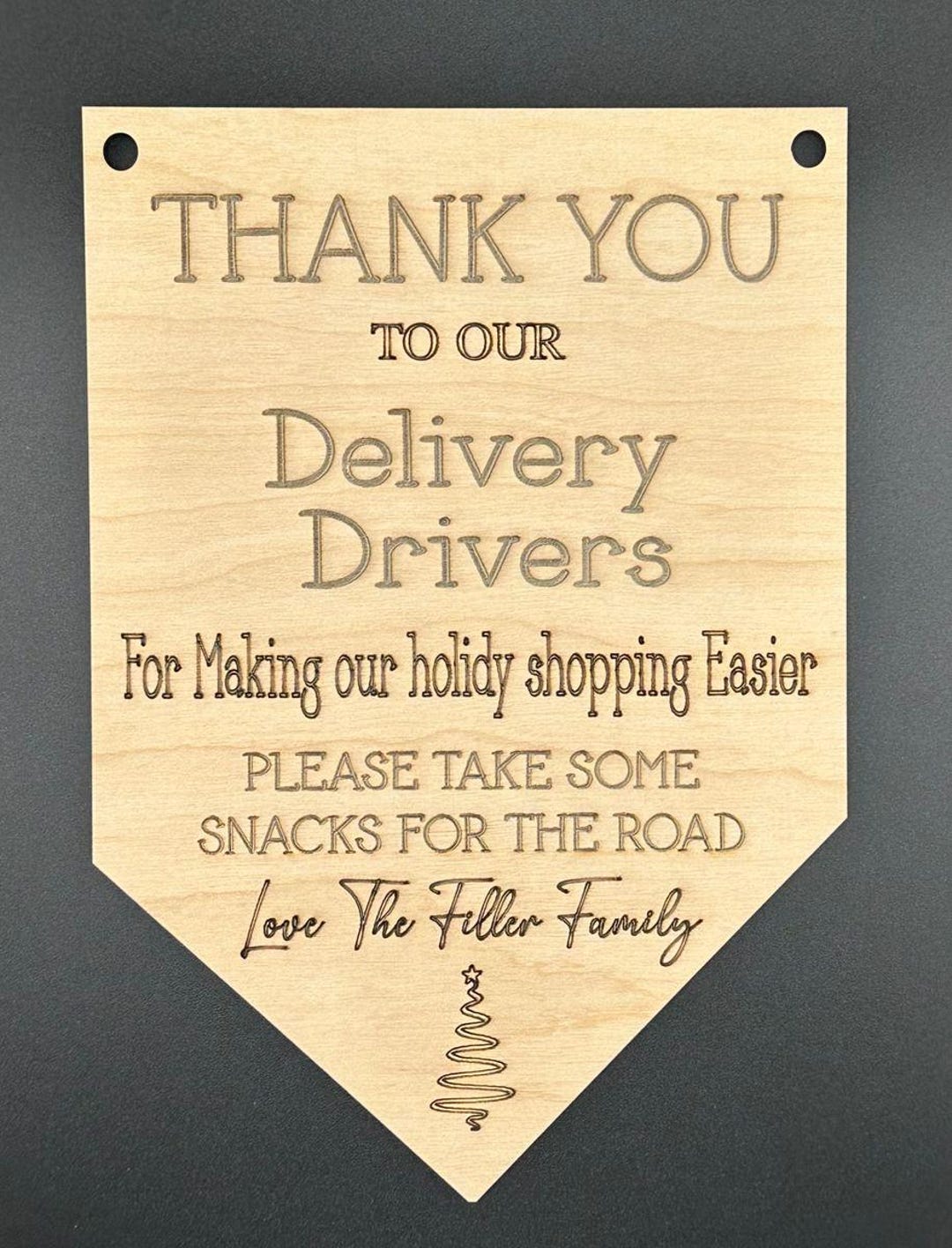 Delivery Driver Sign - Etsy