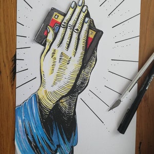 Ingelijste postercollage romantisch en nostalgisch Gemengd tape vastgehouden door een maagd